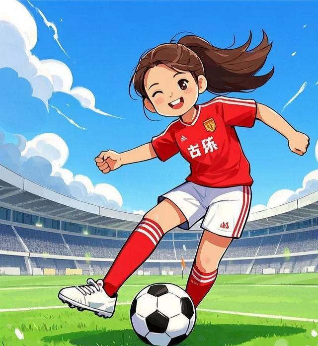 中国女足精神抖擞，冲刺比赛冠军